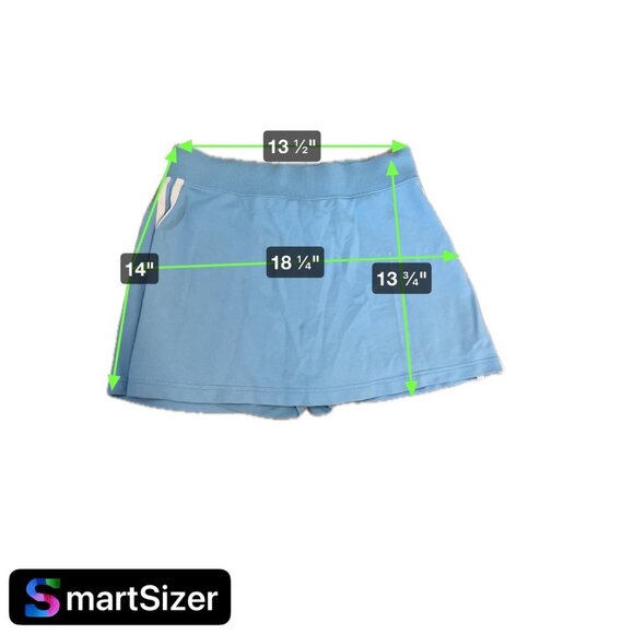 St John's Bay Blue Athletic Stripe Knit Skort Sz M - Picture 7 of 7